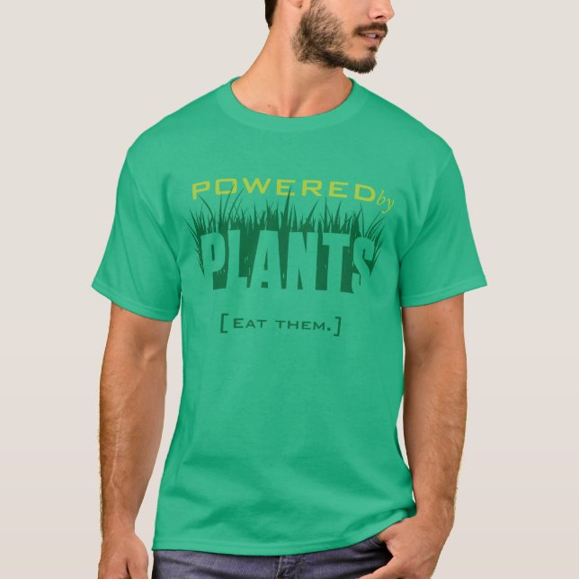 Powered by Plants Men's T-shirt (Front)