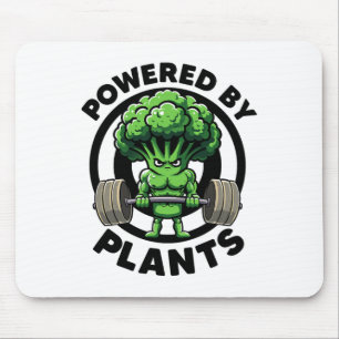 Powered By Plants Vegan Athlete Vegan Gym Vegan Bo Mouse Mat