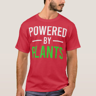 Powered By Plants Vegetarian Vegan Workout Plant P T-Shirt