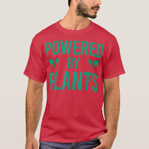 Powered By Plants Vegetarian Vegan Workout Plant P T-Shirt