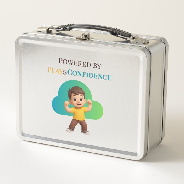 Powered by Play & Confidence – Lunch Box Edition (Front)