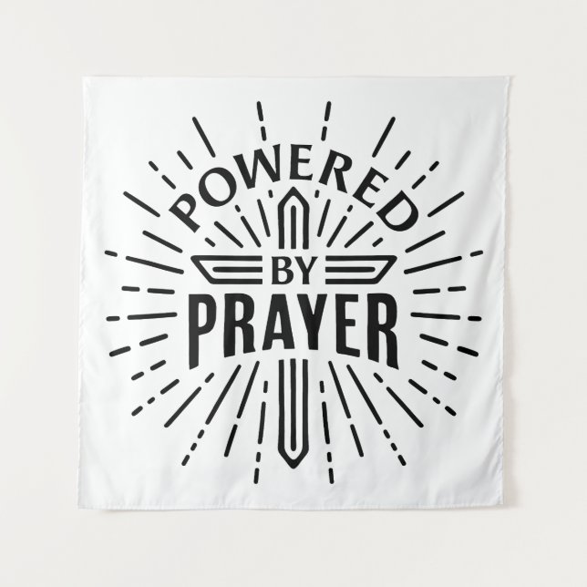 Powered by prayer tapestry (Front)