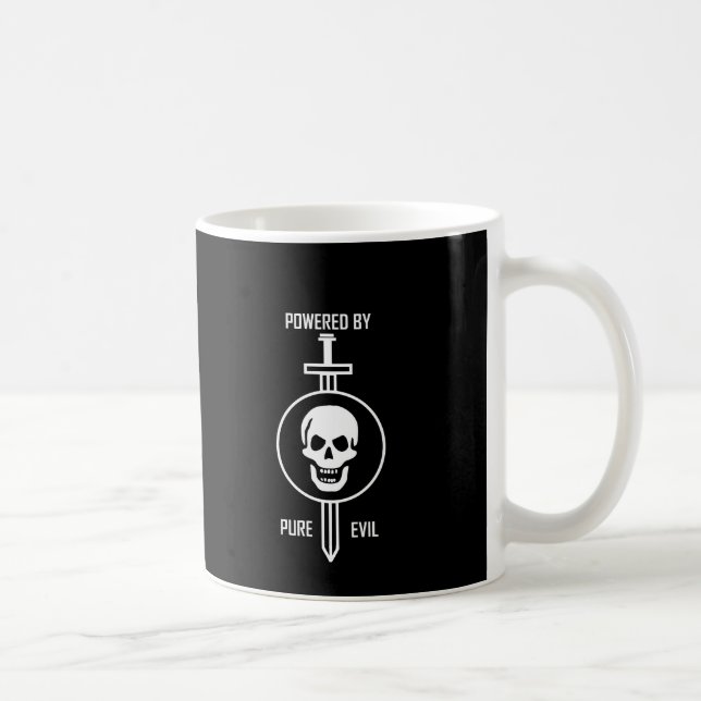 Powered by Pure Evil Coffee Mug (Right)