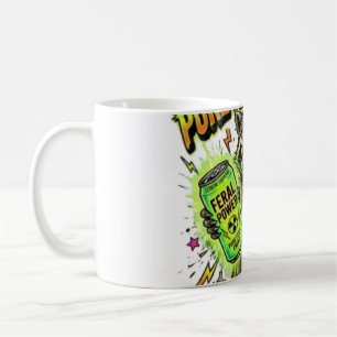 Powered By Pure Feral Energy Funny Racoon Coffee Mug
