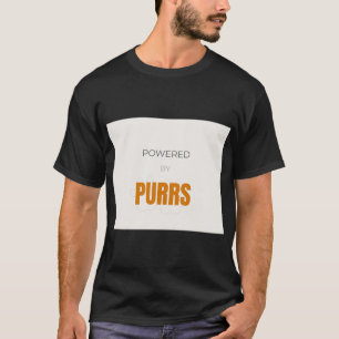 Powered By Purrs Cute Cat Lover T-Shirt