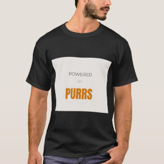 Powered By Purrs Cute Cat Lover T-Shirt