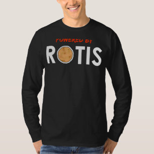 Powered By Roti Trinidad And Tobago Caribbean Food T-Shirt