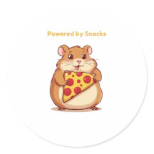 Powered by Snacks – Funny Hamster Food Lover Desig