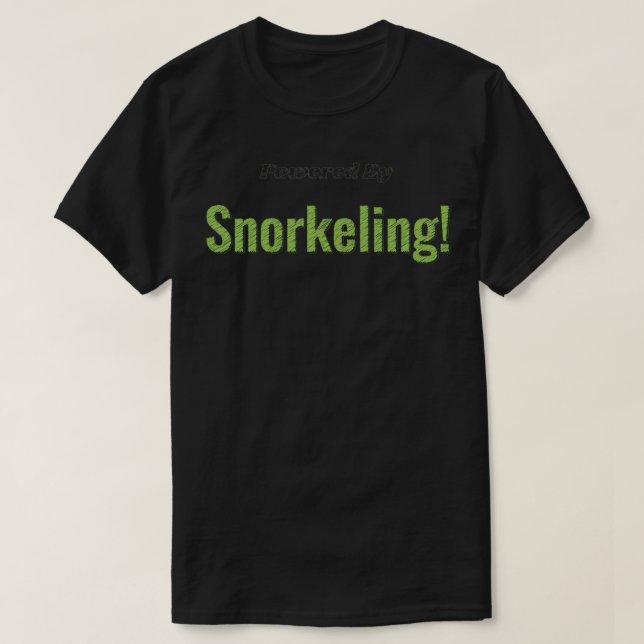Powered By Snorkelling T-Shirt (Design Front)