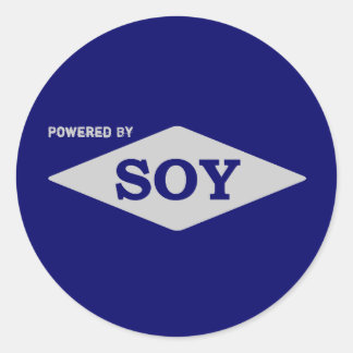 Powered by Soy sticker