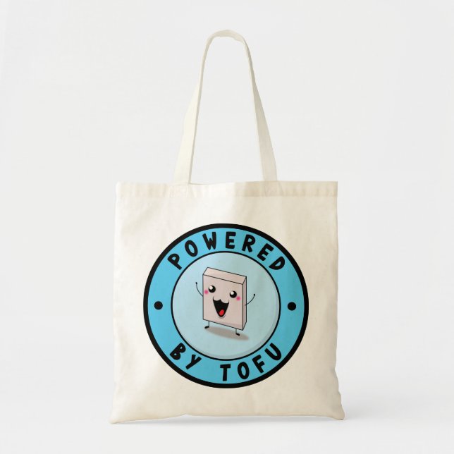 Powered by Tofu Tote Bag (Front)