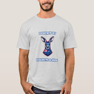Powered By Vegemite & Hops Australian Fuel T-Shirt