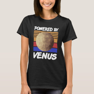 Powered By VENUS Retro Solar System Planet Designs T-Shirt