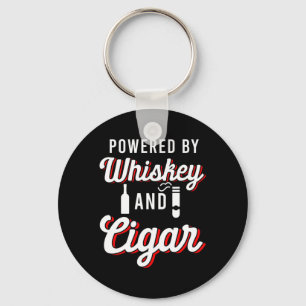 Powered By Whiskey Cigar Smoker Tobacco Humidor Gi Key Ring