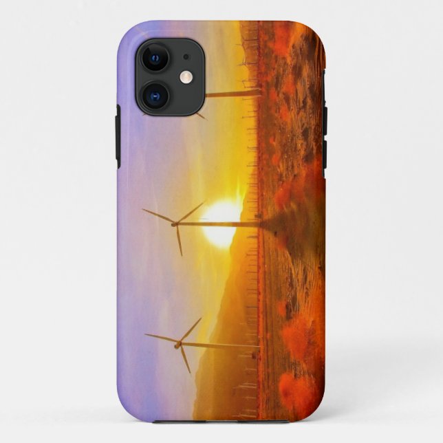 Powered by Wind Case-Mate iPhone Case (Back)