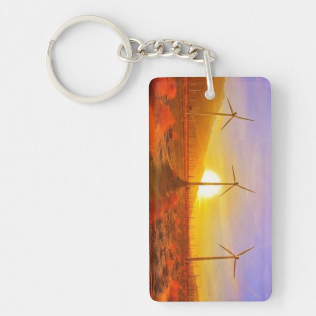 Powered by Wind Key Ring (Front)