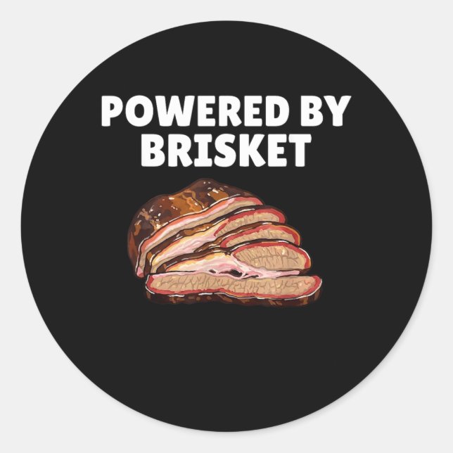 Powered Classic Round Sticker (Front)