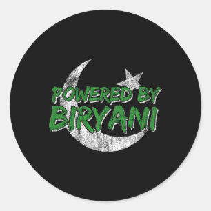 Powered classic round sticker
