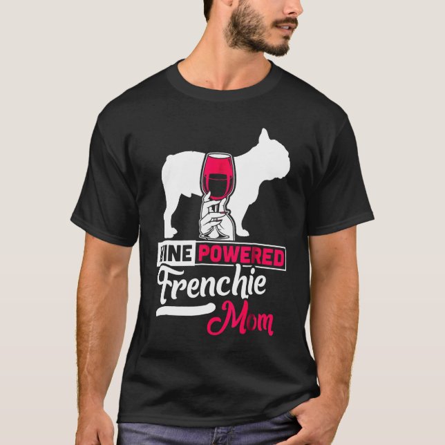 Powered French Bulldog T-Shirt (Front)