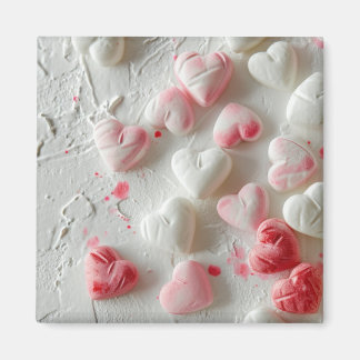 Powered Sugar Sour Heart Candy Magnet