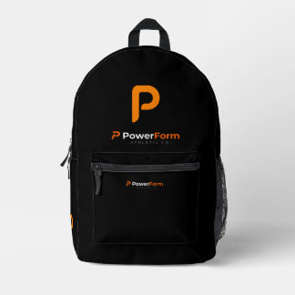 PowerForm Athletic Icon Black Gym Backpack