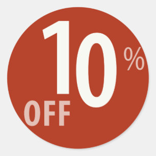 Powerful 10% OFF SALE Sign - Sticker