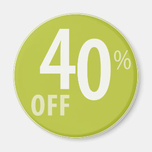 Powerful 40% OFF SALE Sign - Magnets