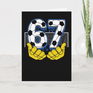 Powerful 67 Soccer Number Electric Football Energy Card