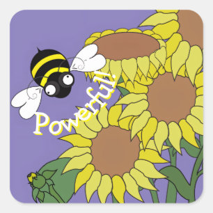 Powerful Bee Sticker