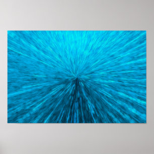 Powerful Burst of Blue Energy   Poster
