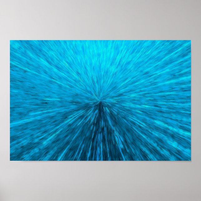 Powerful Burst of Blue Energy | Poster (Front)