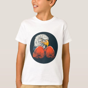 Powerful Eagle With Boxing Gloves For A Dynamic Lo T-Shirt