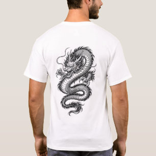 Powerful Eastern Dragon Illustration Tee