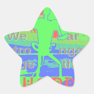 Powerful ECO USA Hillary Hope We Are Stronger Toge Star Sticker