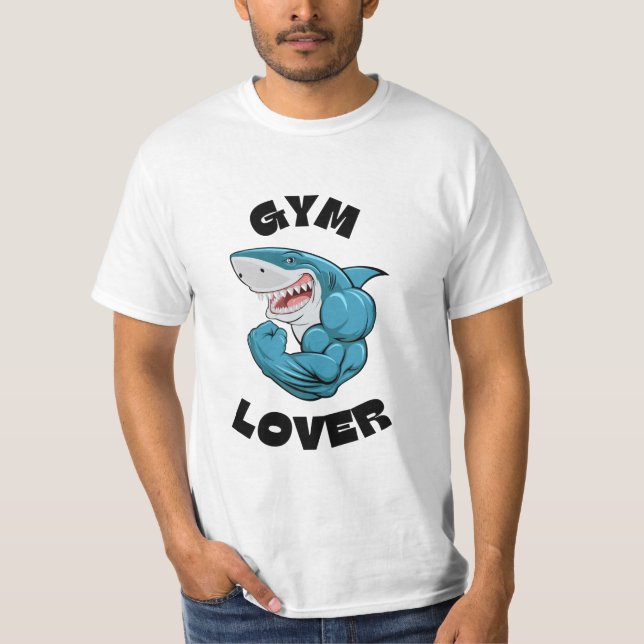 Powerful Fins: 'Gym Lover' Tee (Front)