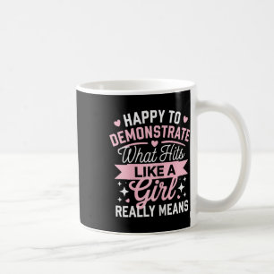 Powerful Karate Girl Statement Design Coffee Mug