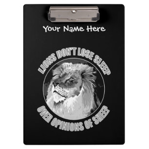 Powerful Lions Strength and Leadership   Clipboard