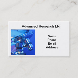 Powerful Microscope for Research and Science Business Card