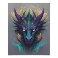 Powerful Mythical Dragon Head