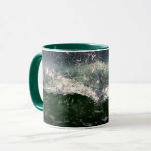 Powerful Ocean Wave Break Beach Mug