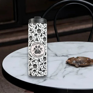 Powerful Position Stretching Yoga Cat  Thermal Tumbler