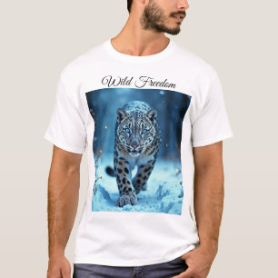 Powerful predator snowy wilderness cold beauty T-Shirt
