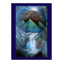 Powerful pyramids poster print