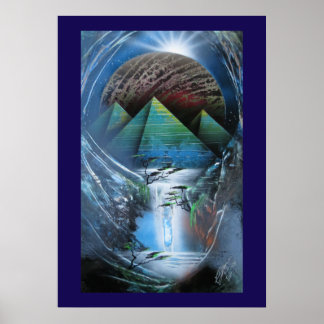 Powerful pyramids poster print