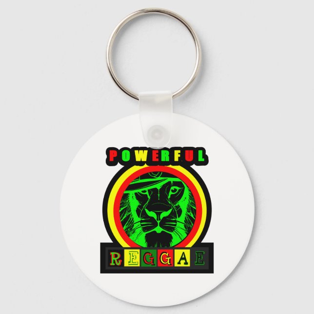 Powerful Reggae Keeper Key Ring (Front)