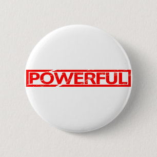 Powerful Stamp 6 Cm Round Badge