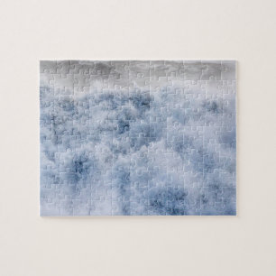 Powerful Stormy Waves In Winter Jigsaw Puzzle