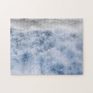 Powerful Stormy Waves In Winter Jigsaw Puzzle
