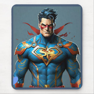 "Powerful Superhero Visuals" Mouse Mat