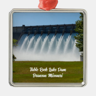 Powerful Table Rock Dam Metal Ornament